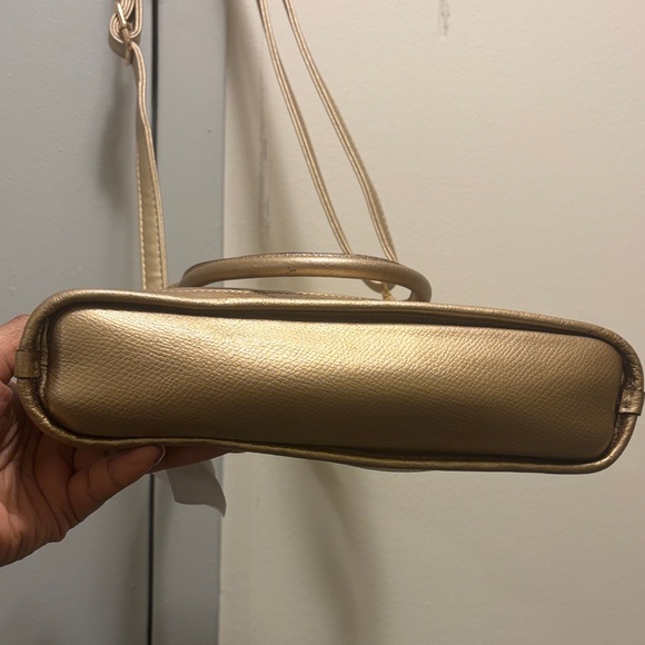 Coach Gold Satchel with White Bow - Picture 6 of 10